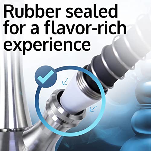 [50 Pack] Hookah Hose Grommets For Lounges & Shops - Connect Hookah Grommet To Hookah Hose Port - Rubber Sealed Hookah Grommets - Silicone Grommet For Pipes - Virtually Universal Hookah Hose Grommets #TOP4