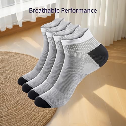 Ankle Compression Socks (2 Pairs) - Low Cut for Running Comfort & Support3