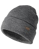 camptrace Beanie Mütze für Herren Damen Unisex Strickmütze mit Bündchen Hut Winter Warme Knit Cuffed Watch Cap