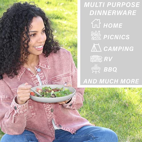 Wheat Straw Dinnerware Sets Unbreakable Dinnerware Sets Dishwasher Microwave Safe Dinnerware