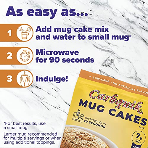 Carbquik Keto Mug Cakes (6 Pack) Keto-Friendly Snack, Low in Net Carbs, Rich Cinnamon Flavor, Ready in Just 90 Seconds, Nut-Free (Cinnamon Spice) - Thumbnail 5