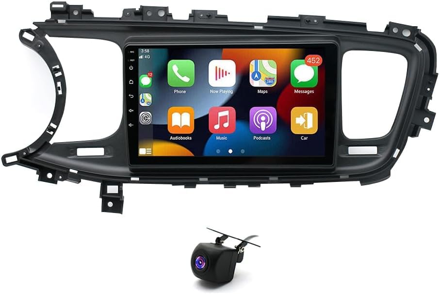 Photo 1 of 9 inch Car Stereo with Carplay Android Auto fit for Kia Optima K5 2011-2015 Double Din Android 13.0 Touch Screen Car Radio Receiver w/WiFi GPS Navigation Bluetooth AHD Backup Camera - 2+32G