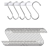 【Accesorios premium】 Nuestro gancho en forma de S está hecho de aluminio de alta calidad y está anodizado. La película de óxido en la superficie puede mejorar la resistencia a la corrosión, la resistencia al desgaste y la dureza, y no es fácil de oxidar.