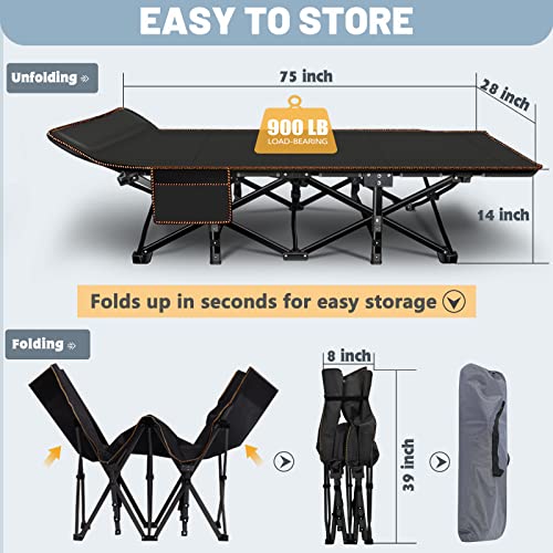 Slsy Folding Camping Cot, Folding Cot Camping Cot For Adults Portable Folding Outdoor Cot With Carry Bags For Outdoor Travel Camp Beach Vacation #TOP4