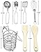 Click N' Play 7 Piece Kitchen Cooking Utensils Play Set In Holder.