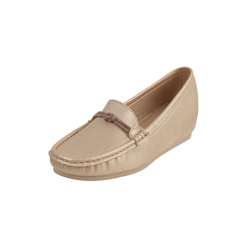 Women Synthetic Leather Wedge Heel Loafer/Formal Shoes-image-34