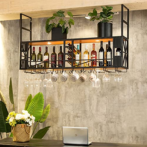 Portacalici Sottomensola Portabicchieri Da Vino Da Appendere - In Ferro, 40 Cm, Per Organizzare Calici In Cucina O Bar Supporto Calici Cucina Bar