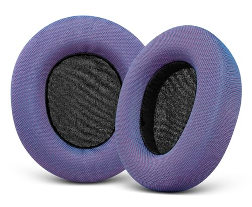 Almohadillas para SteelSeries Arctis Nova Pro Wired, Nova 1, 3, 4, 5, 7 - Púrpura | Almohadillas de Repuesto hechas por GEVO con Tela de Malla Mágica y Espuma de Alta Densidad