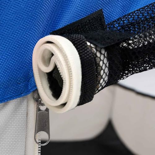 Generisch Faltbarer Welpenlaufstall mit Tragetasche Blau 90x90x58 cm, Tier- & Haustierbedarf, Haustierbedarf, Hundebedarf, Hundezwinger &- ausläufe- 171013-5