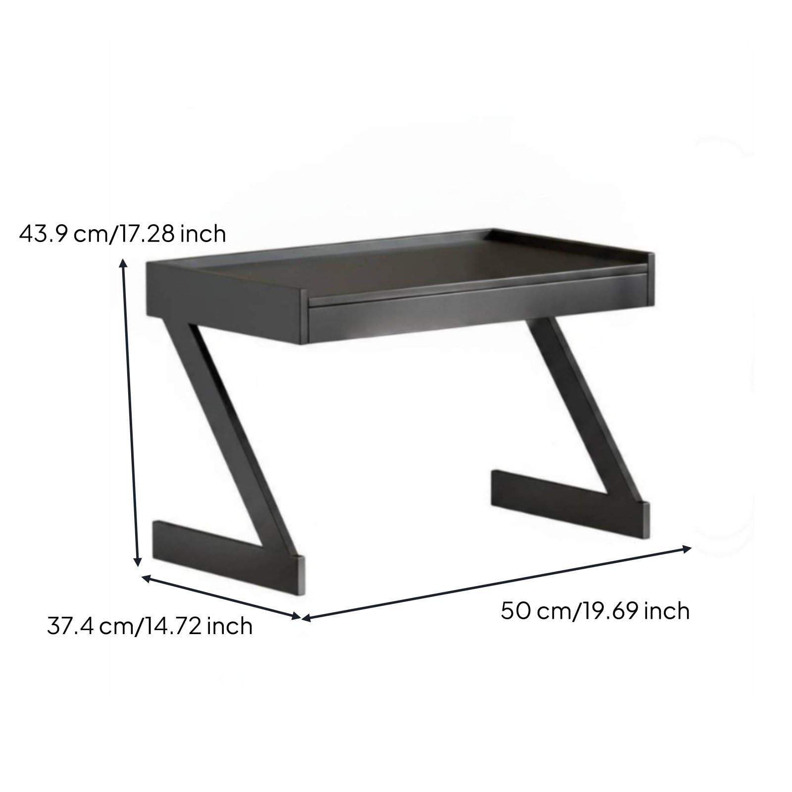 Estante de Microondas de Cocina Estante Organizador Repisa con Cajón Soporte para Horno Microondas Estructura de Acero al Carbono Diseño Vertical con, 50CM