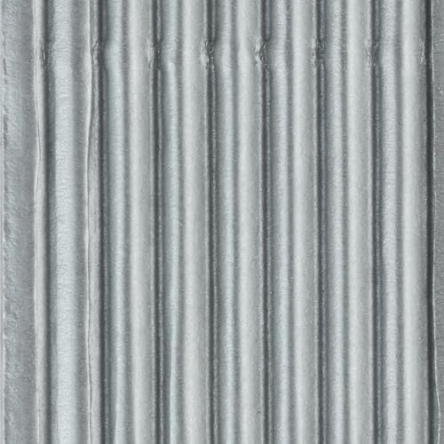 Clairefontaine 195676C - Packung mit 10 Bogen Wellpappe 300g, 50x70cm, ideal für Bastelaktivitäten, Silber, 1 Pack