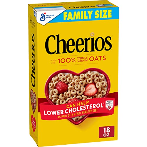 Image of Cheerios Whole Grain Oats Cereal Gluten Free, 18 Oz (Pack Of 10)