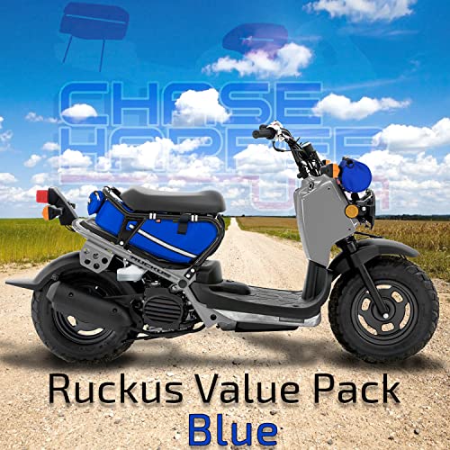 Pack Valor Ruckus - Bolsa Bajo Asiento 5000 y Bolsa Barril 105000 Combo - Compatible con Todos los Años Modelo Ruckus con Marco Stock - Azul miniatura 2