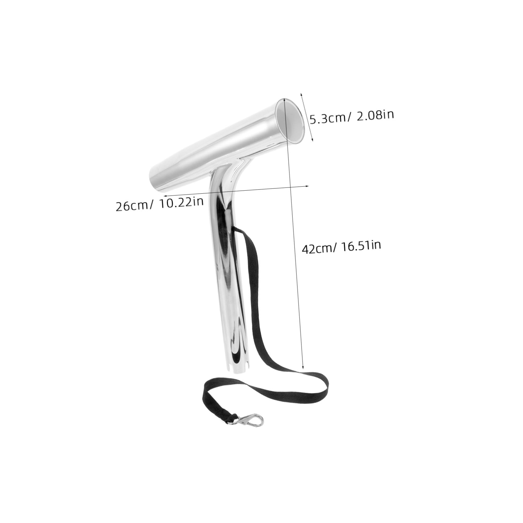 Lurrose Portacanna da Pesca in Acciaio Inox per Barche Supporto per Attrezzatura da Pesca Facile da Trasportare e Installare su Kayak e Yacht