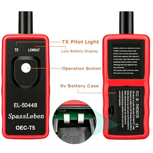Image of TPMS Relearn Tool for GM, Tire Sensor Reset Tool, Tpms Programming Tool, TPS Sensor Reset Tool, Tire Pressure Monitor Sensor Tmps Tool for Chevy Cadillac GMC Buick 2006-2026 (Red)
