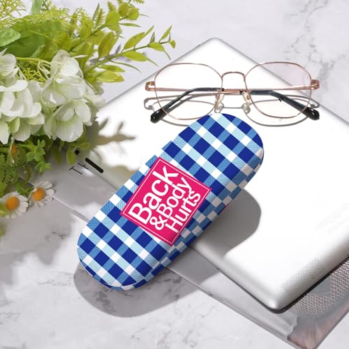 Image of Glasses Case Hard Shell,Portable Protective Eyeglasses Case, Eyeglass Holder Box with Cleaning Cloth, for men women