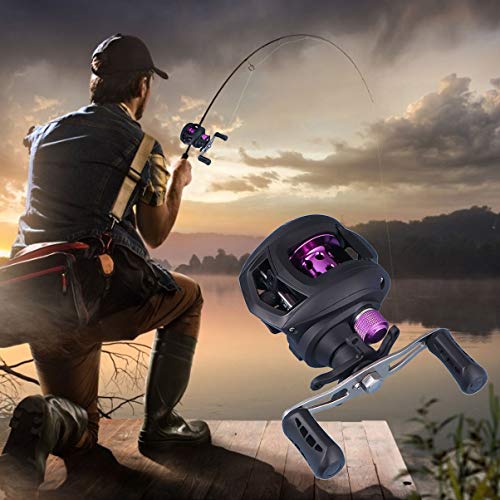 Carretilha de pesca Besportble, 1 peça, roda de pesca de alta velocidade, proporção de engrenagem 7: