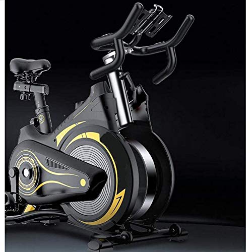 Image of Exercise Bike Stationary Indoor Cycling Bike Trainer High Weight Capacity with Commercial Standard Aerobic Training (Black)