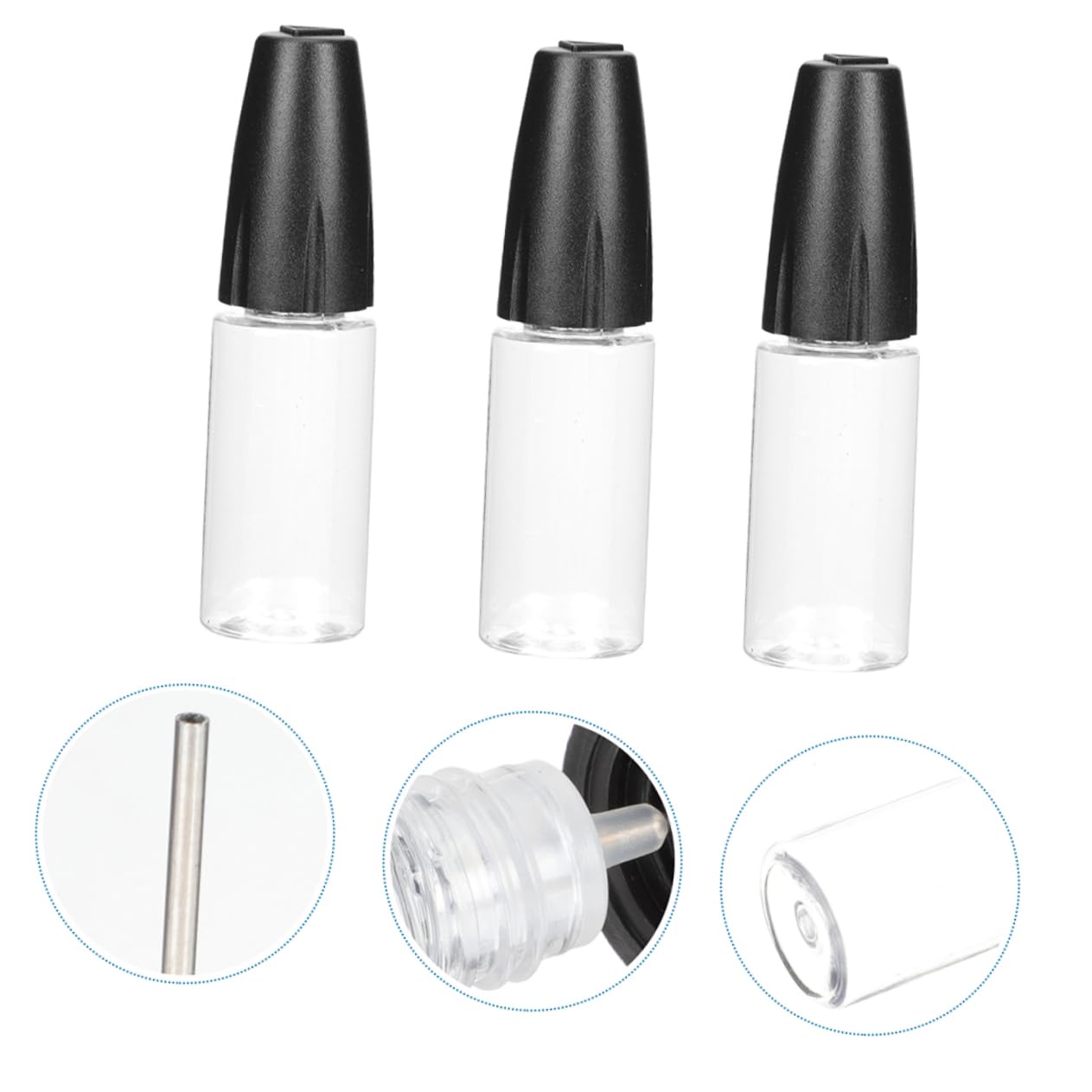 5 Sätze Transparente Flasche Kleine Flaschen Mini-quetschflasche Squeeze-flaschen Einfach Applikatorflasche Flaschen Mit Nadelspitzen Nadelflaschenspender Das Haustier 10 Stück * 5
