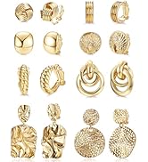 JeryWe 46Pcs Gold Plated Jewelry Set for Women with 3PCS Necklace 12Pcs ...
