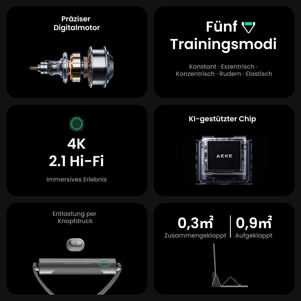 AEKE K1 Smart Home Gym System: KI-gestütztes All-in-One-Fitnessgerät für Ganzkörper-Krafttraining und personalisierte Workouts-K1