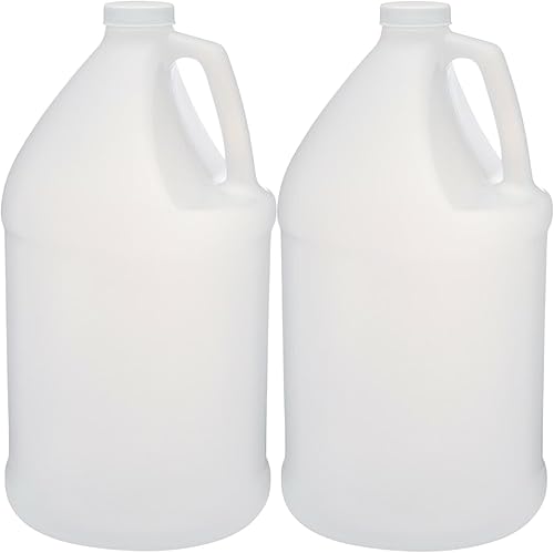 Rani Containers - Jarra de plástico de polietileno de alta densidad de 1 galón con caja reselladora y tapas resistentes a los niños, uso doméstico y