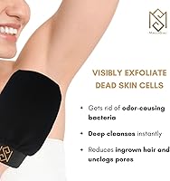 Vista 8 de MoroccanSource - Guante exfoliante corporal Kessa, removedor de piel muerta, guante de ducha para limpieza de piel muerta y limpieza profunda