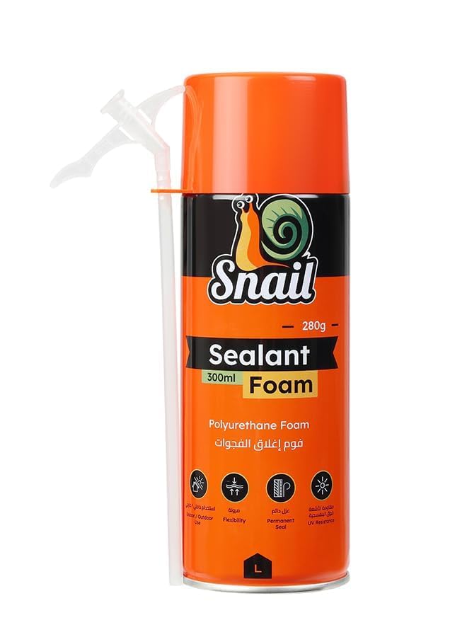 Lawazim Snail Gaps & Cracks Fill Spray Foam Sealant Polyurethane Expanding Foam Insulation 300ml
