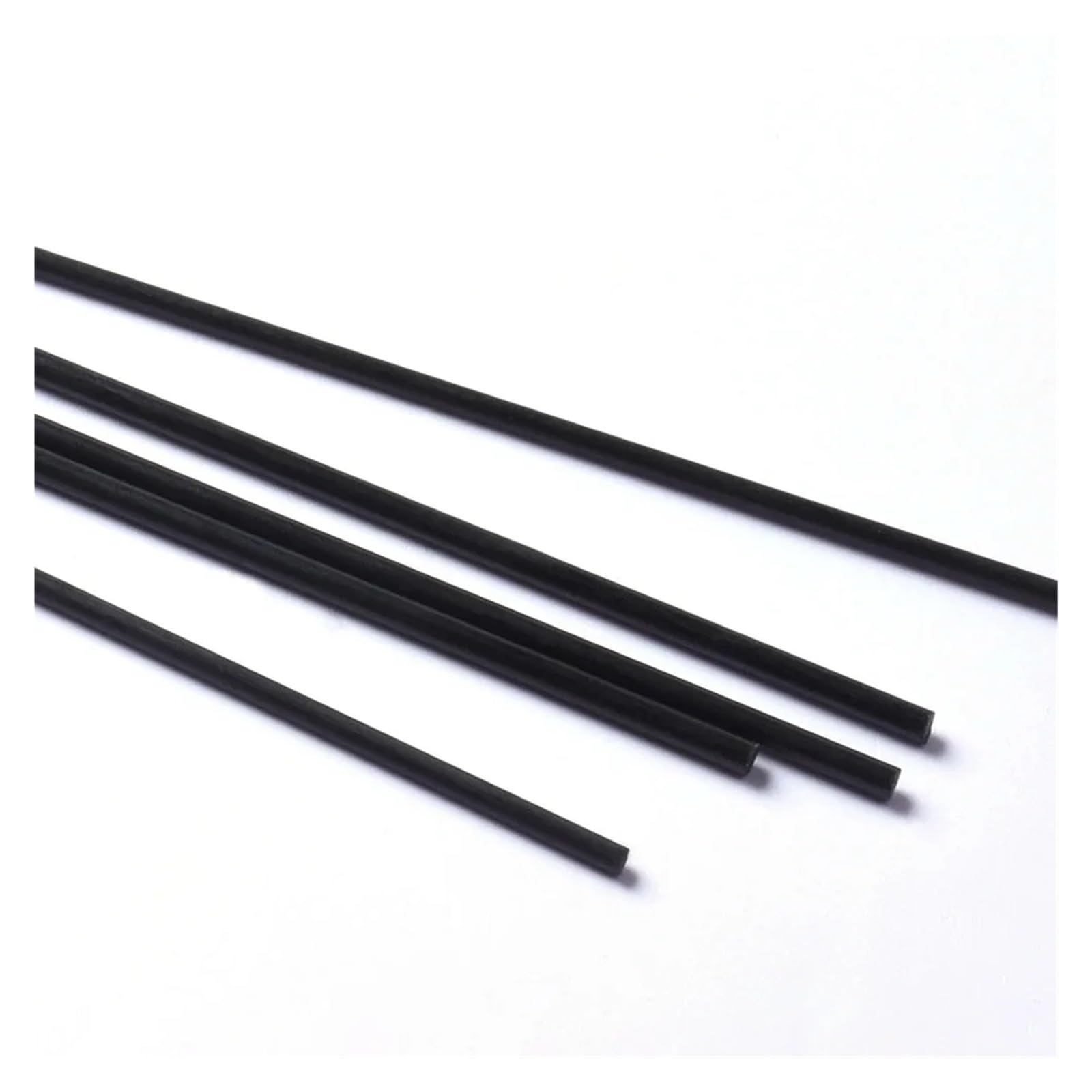 10 Stück Kohlefaserstäbe, 1000 mm Länge und Durchmesser 0,5 mm - 7 mm, rund, massiver Kohlefaserstab zur Befestigung und Verstärkung(2.5x1000mm 10pcs)