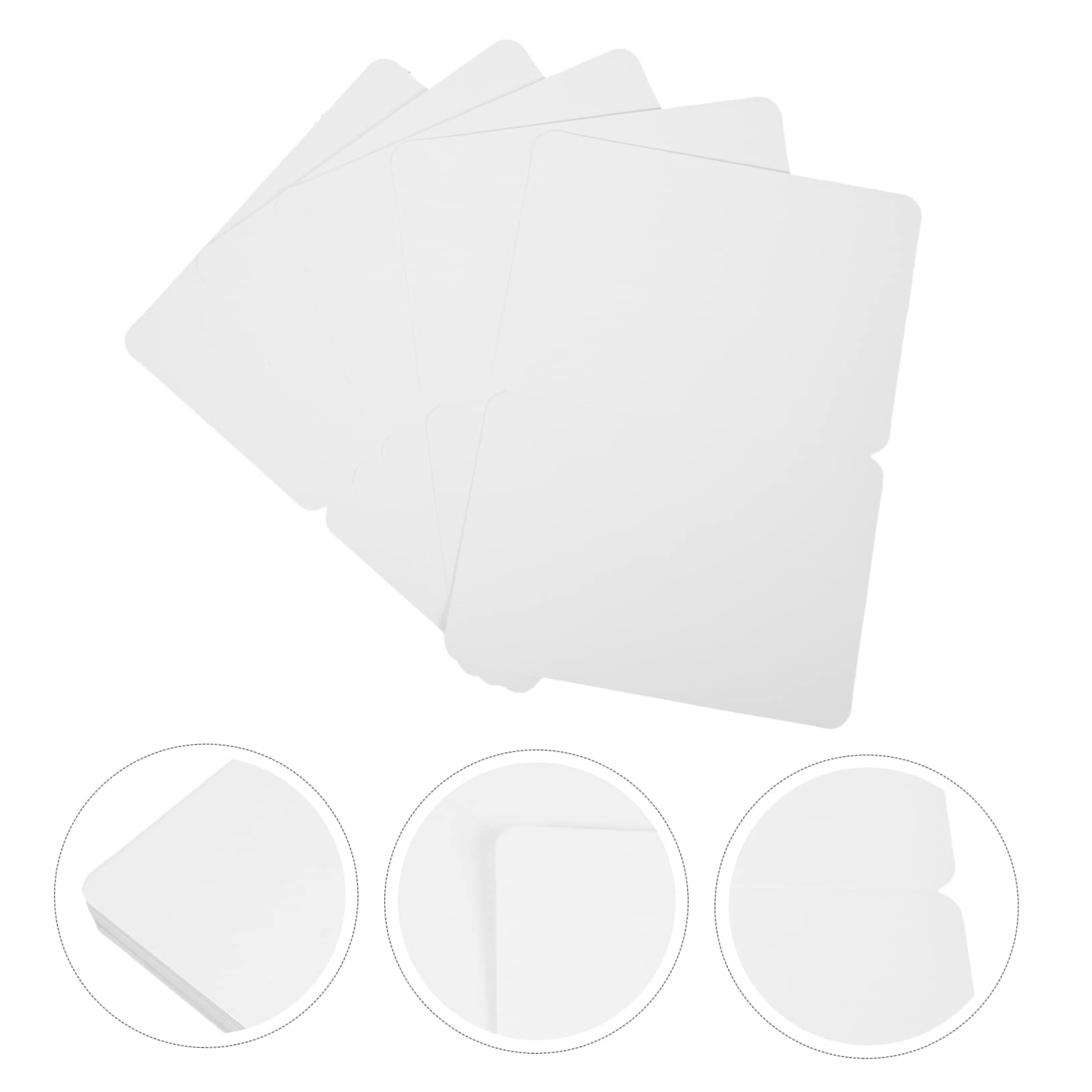 Tarjetas de Agradecimiento Plegables en Blanco, 100 Unidades de Papel
