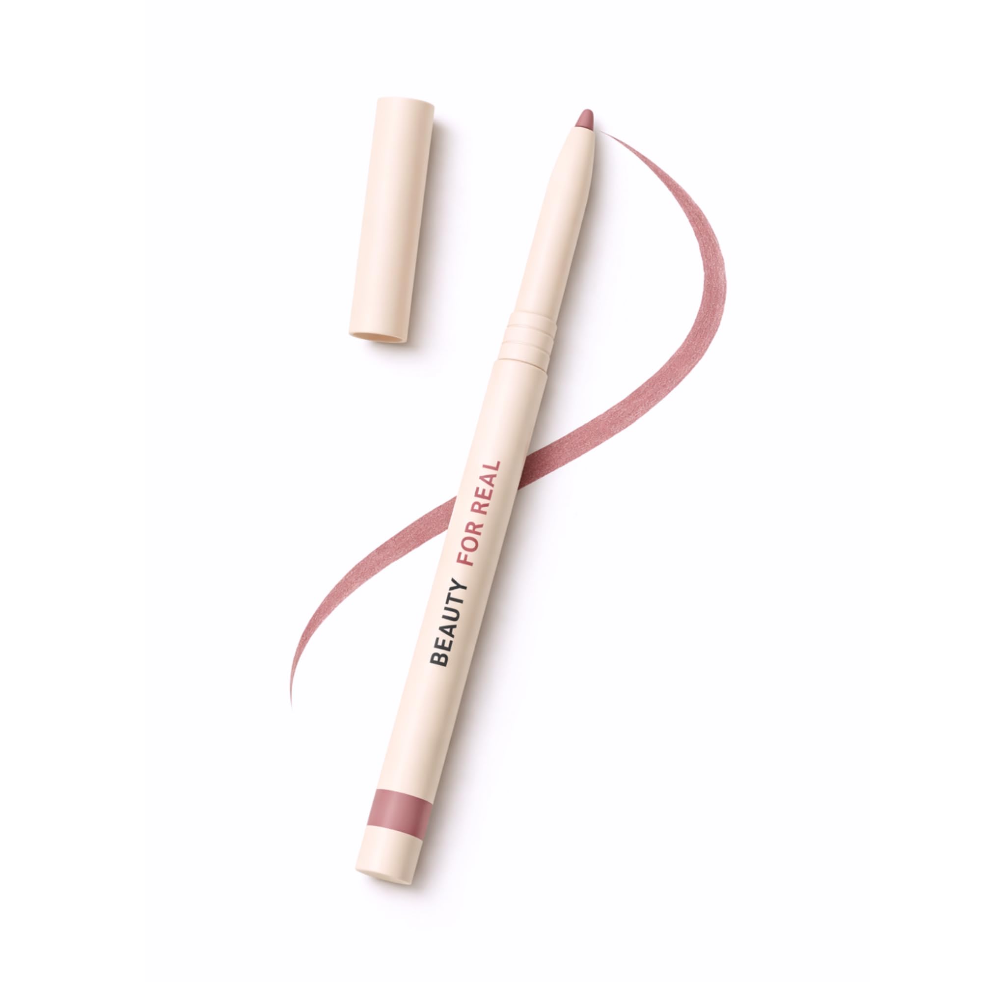 Beauty For Real D-Fine Lip Liner Pencil, Universal - Long-Wear Shade - Define, Enhance & Perfect Lip Shape - Creamy Texture for Easy Application - No Sharpener Required - 0.012 oz