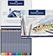 Faber-Castell 114624 - Aquarellstifte Goldfaber, 24-teiliges Buntstifte Set, bruchsicher, vollständig wasservermalbar