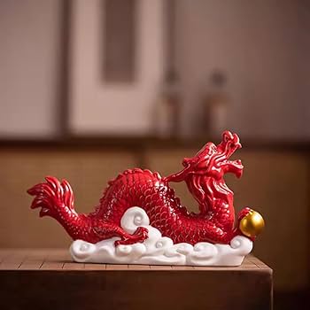 フローライト　キャンディ　龍　辰　ドラゴン　彫り物　カービング　干支　セット スワロフスキー SWAROVSKI クリスタルフィギュア アジアシンボル