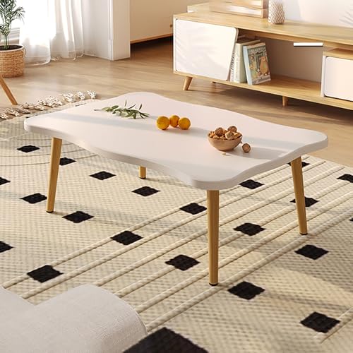 Table basse rectangulaire bois résout le manque d'espace salon grâce au plateau relevable - 2