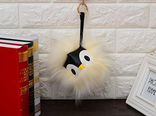 ColorfulDream Fur Monster Pom Pom key chain Fur Pendant for Womens Bag or Car Pendant