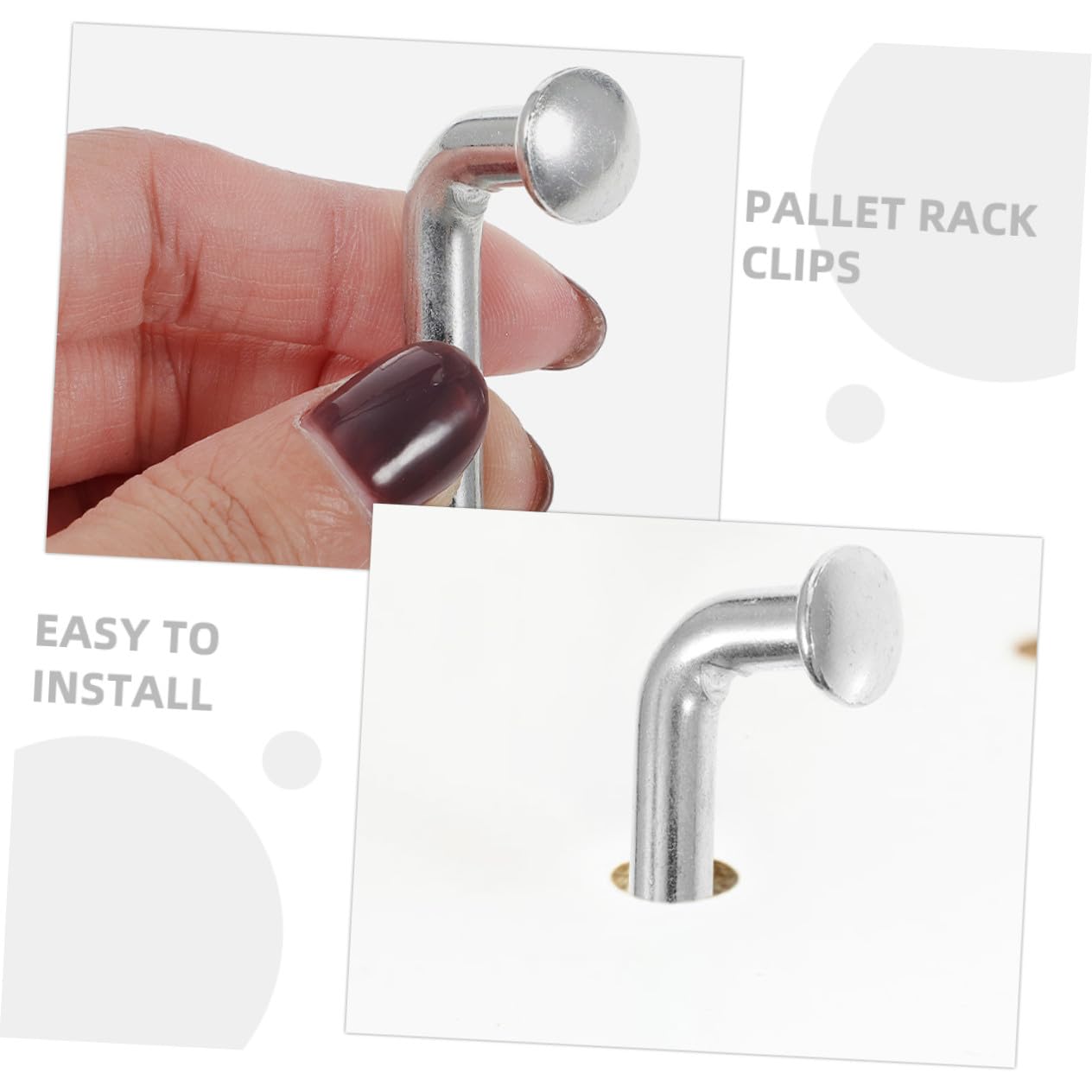Anneome 70 Stück Teiliges Palettenregal Sicherungsstifte Ømm Verzinkt Schwerlast Steckbolzen Robust für Lagerregal DIY Regalsysteme Einfache Installation Hohe Stabilität