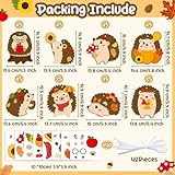 EZdhuawuse Simmer Craft for Kids Kindergarten DIY Hedgehog Craft Kits 123Pcs Thanksgiving Art Craft Make Your Own Hedgehog Set for Home Class Office Game Art Activities Preschoolers Holiday Gifts