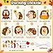 EZdhuawuse Simmer Craft for Kids Kindergarten DIY Hedgehog Craft Kits 123Pcs Thanksgiving Art Craft Make Your Own Hedgehog Set for Home Class Office Game Art Activities Preschoolers Holiday Gifts
