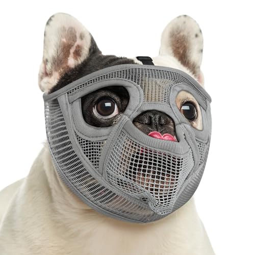 Image of Mayerzon Mesh English Bulldog Muzzle, Allows Full-Pant