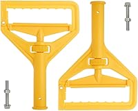 Vista 12 de Mango de trapeador de polvo con clip, 2 piezas, mango de trapeador de suelo, mango de trapeador de polvo Commercia para limpieza de Negro
