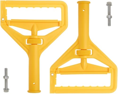 Miniatura 12 de Abrazaderas de trapeador comercial, mango de cabezal de cambio rápido, soporte de repuesto resistente, mango de trapeador húmedo para uso comercial