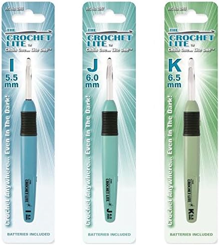 Cornerstone Crochet Lite Crochet Hooks Set of 3 Sizes I J and K