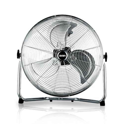 Svan Ventilador Industrial Cromo SVVE411C. 3 Velocidades, 3 Aspas