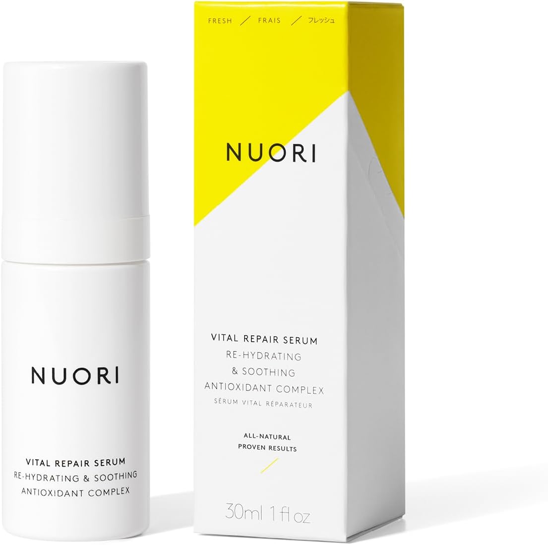 NUORI Vital Repair Serum | Lightweight Hydrating Serum, For All Skin Types Including Sensitive Skin, 30 ml / 1 fl oz