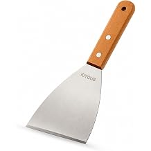 Grill Scraper, Stainless Steel Slant Griddle Spatula