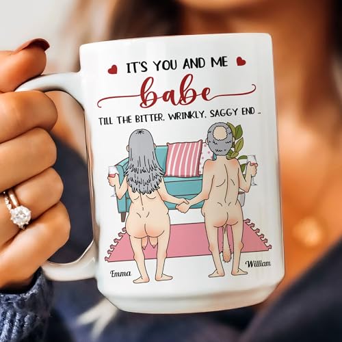 Taza para Parejas Divertidas Personalizada de Cerámica 11 oz miniatura 1