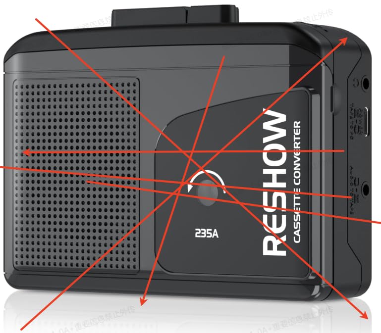 Amazon | Reshow 内蔵スピーカーとヘッドホンジャック付きブラック