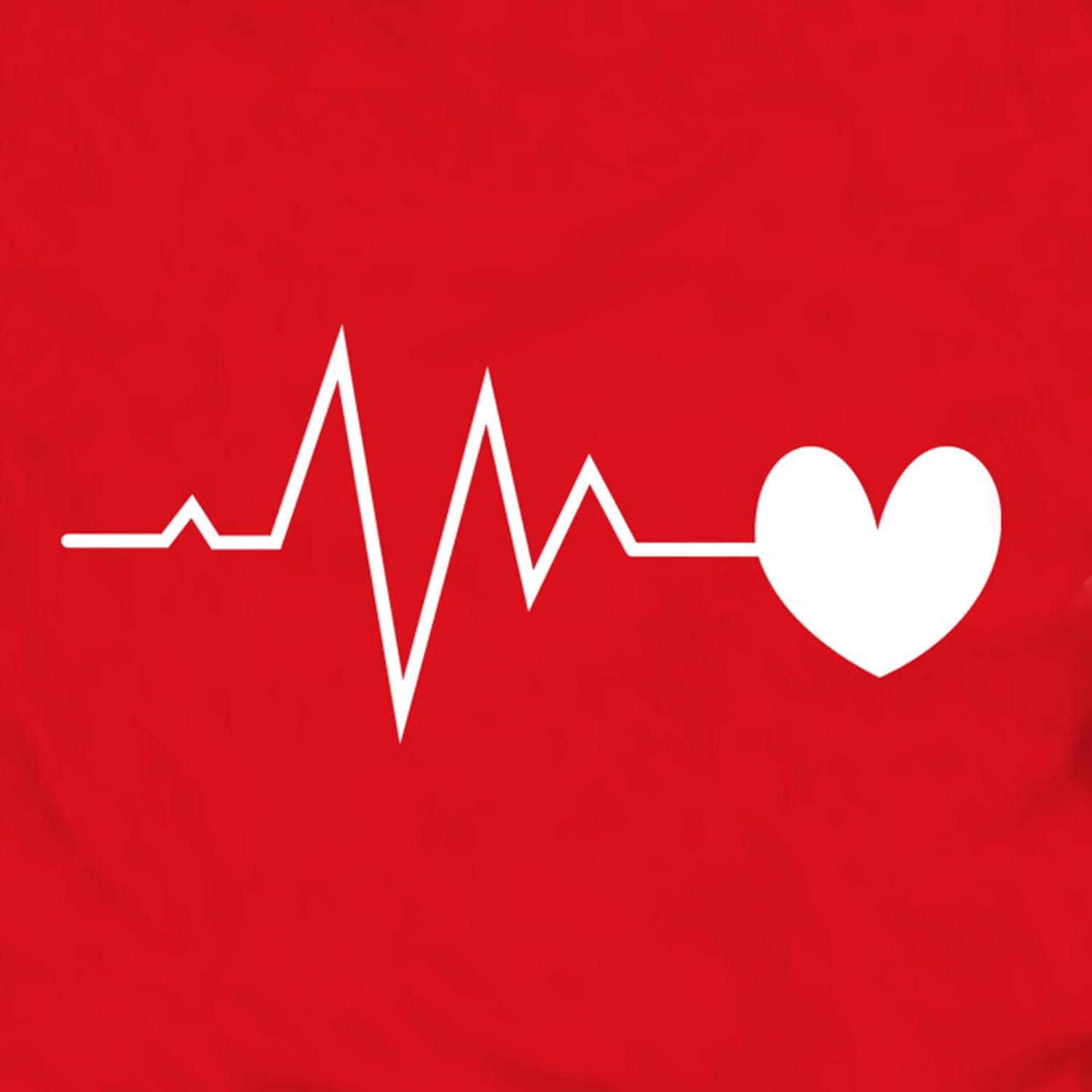 Valentines Shirts for Women Valentines Day T-Shirt Heartbeat Pattern Tee Tops - Image 6