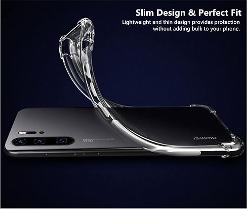 Miniatura 3 de iCoverCase Compatible con Huawei P30 Pro Funda transparente, TPU suave y transparente con absorción de golpes, funda delgada y delgada - Transparente