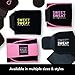 Sports Research Sweet Sweat Waist Trimmer Pro Series - Sweat Enhancing Fitness Belt for Women & Men - Adjustable Straps · Back & Core Support - Pink (Med-Lrg)